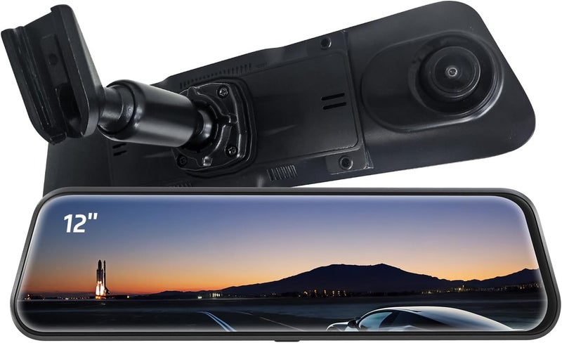 pelsee حامل لكاميرا داش مرآة 12 بوصة (P12 Pro/P12 Plus/S12 Pro) ، غير متوافق مع P12 Pro Max - Image 1